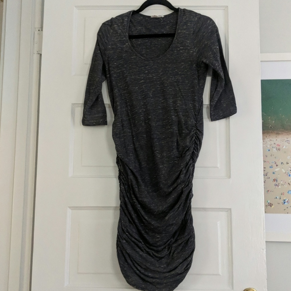 Ingrid and Isabel 3/4 Sleeve Maternity Dress